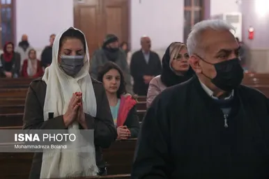 مراسم سال نو میلادی در کلیسای «تارگمانچاتس» تهران