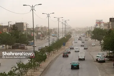 گرد و خاک صبح‌گاهی در مشهد