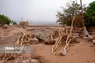 خسارات سیل در روستاهای کرمان