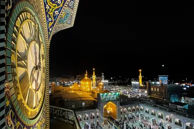  مراسم تحویل سال 1401 در حرم مطهر رضوی