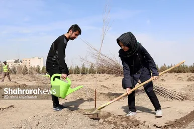 مراسم روز درختکاری در مشهد