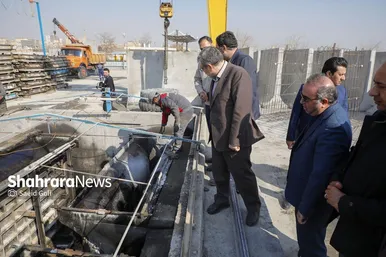 گزارش تصویری | بازدید شهردار مشهد از کارخانه‌های تولید آسفالت و بتن شهید مجیدی و پروژه احداث دوربرگردان غیرهم‌سطح شرقی ابوطالب