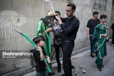 گزارش تصویری | کاروان اعلام عزای ماه محرم در مشهد