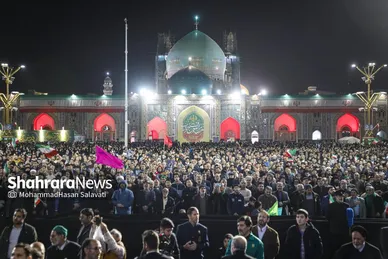 گزارش تصویری | وداع با پیکر مطهر شهدای مدافع امنیت در حرم مطهر امام‌رضا(ع)