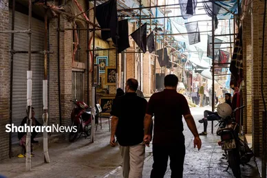عکس‌هایی از بازار فرش مشهد