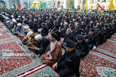 گزارش تصویری | آیین بدرقه کاروان‌های زیر سایه خورشید در حرم مطهر رضوی