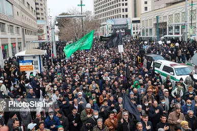تشییع پیکر مطهر ۱۰ شهید گمنام در مشهد