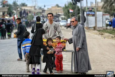 هم‌قدم با زائران کربلا در کنار فرات