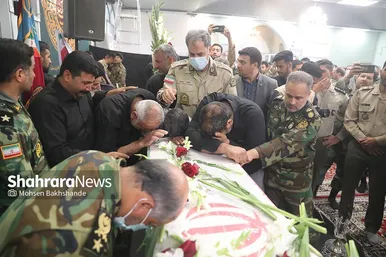 مراسم تشییع پیکر مطهر سرباز شهید «احمد لطفی» در مشهد