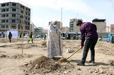 مراسم روز درختکاری در مشهد 