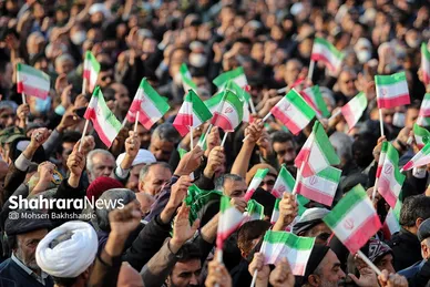 تشییع پیکر شهید مدافع امنیت «حسن براتی» در مشهد
