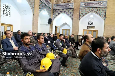 مراسم آغاز عملیات احداث رواق مبارک امیرالمومنین علیه السلام در حرم رضوی
