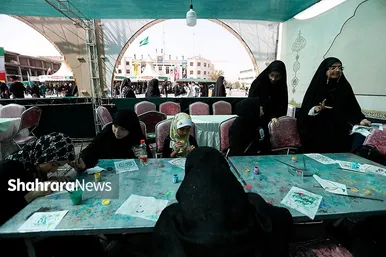 گزارش تصویری | موکب های خدمت رسان به زائران در روزهای پایان ماه صفر در عرصه میدان شهدا مشهد