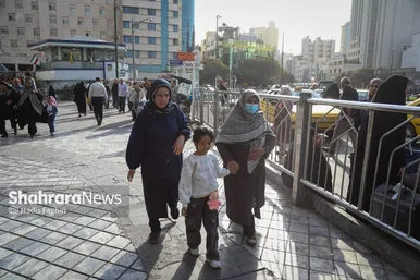 گزارش تصویری | آلودگی هوا،در کف خیابان های مشهد