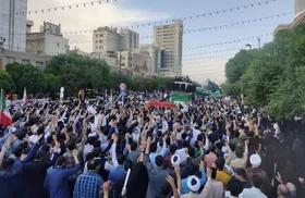 تشییع باشکوه پیکر &laquo;شهید غیرت&raquo; در مشهد + فیلم