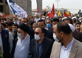 آیت&zwnj;الله علم&zwnj;الهدی در مراسم تشییع پیکر شهید اصلانی: مردم به جریان و تبار روحانیت علاقه&zwnj;مند هستند