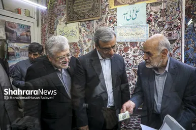 گزارش تصویری | آئین بهره‌برداری از بازار تاریخی فرش مشهد و مسیر تشرف به حرم مطهر رضوی و ۱۷ پروژه عمرانی منطقه ثامن