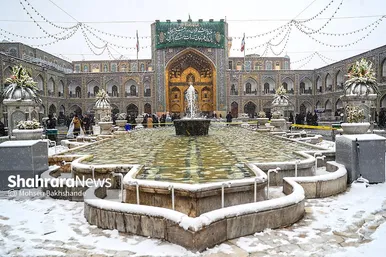 گزارش تصویری | یک روز برفی در حرم مطهر امام رضا(ع) - ۲۱ بهمن ۱۴۰۳