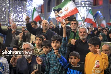 گزارش تصویری | مراسم چهلمین روز شهادت رهبر شهید انقلاب اسلامی در حرم مطهر رضوی