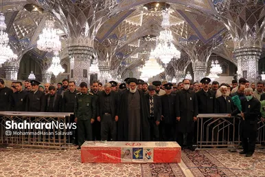 تشییع پیکر شهید مدافع امنیت «حسن براتی» در مشهد