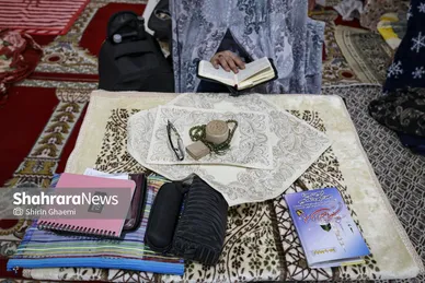 گزارش تصویری | اعتکاف مادر و فرزندی در مشهد