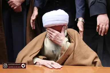 مراسم تشییع پیکر همسر آیت‌الله جوادی آملی