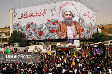 عکس‌هایی از مراسم تشییع پیکر شهید اسماعیل هنیه در تهران - ۱