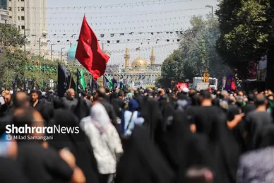 عکس‌هایی از مراسم جاماندگان اربعین در مشهد (۴ شهریور ۱۴۰۳)