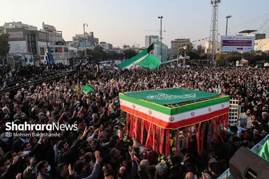 تشییع پیکر شهید مدافع امنیت «حسن براتی» در مشهد