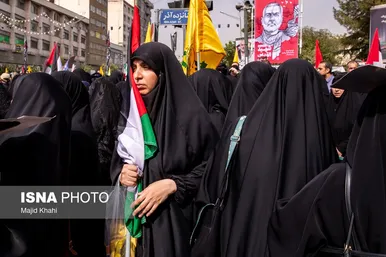 عکس‌هایی از مراسم تشییع پیکر شهید اسماعیل هنیه در تهران - ۱