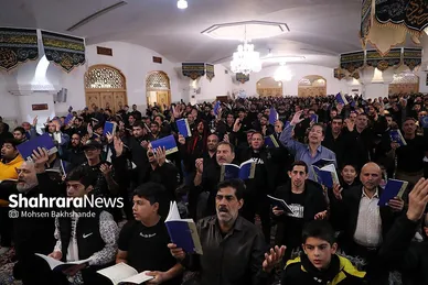 مراسم احیای ناشنوایان در حرم مطهر امام رضا(ع)