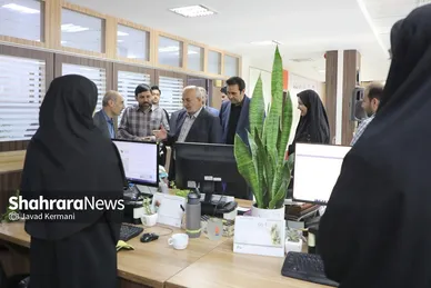 بازدید جمعی از مسئولین شهری مشهدمقدس از موسسه فرهنگی شهرآرا (۲) (۱۶ مرداد ۱۴۰۳)